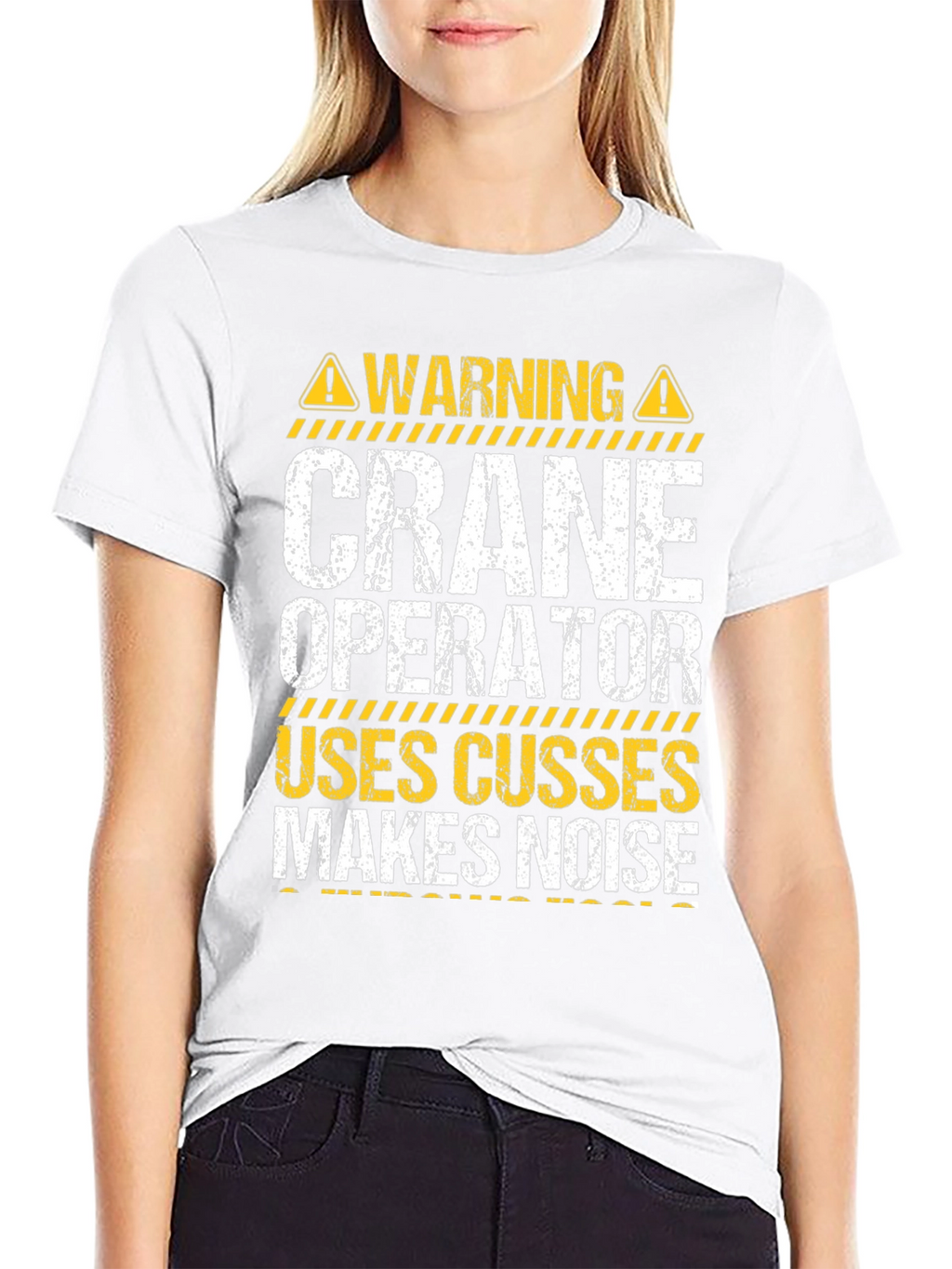 Warning Crane Operator T-Shirt