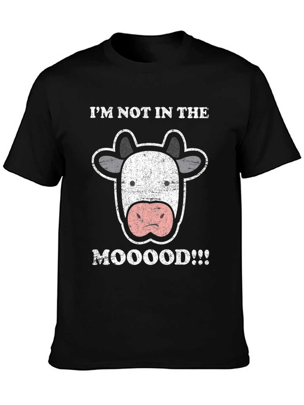 Mooooood T-Shirt - Funny Cow Graphic Tee