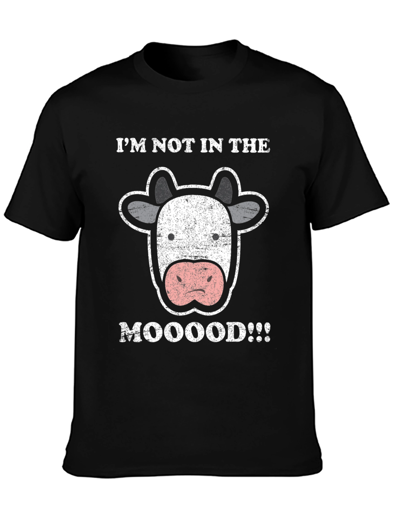 Mooooood T-Shirt - Funny Cow Graphic Tee