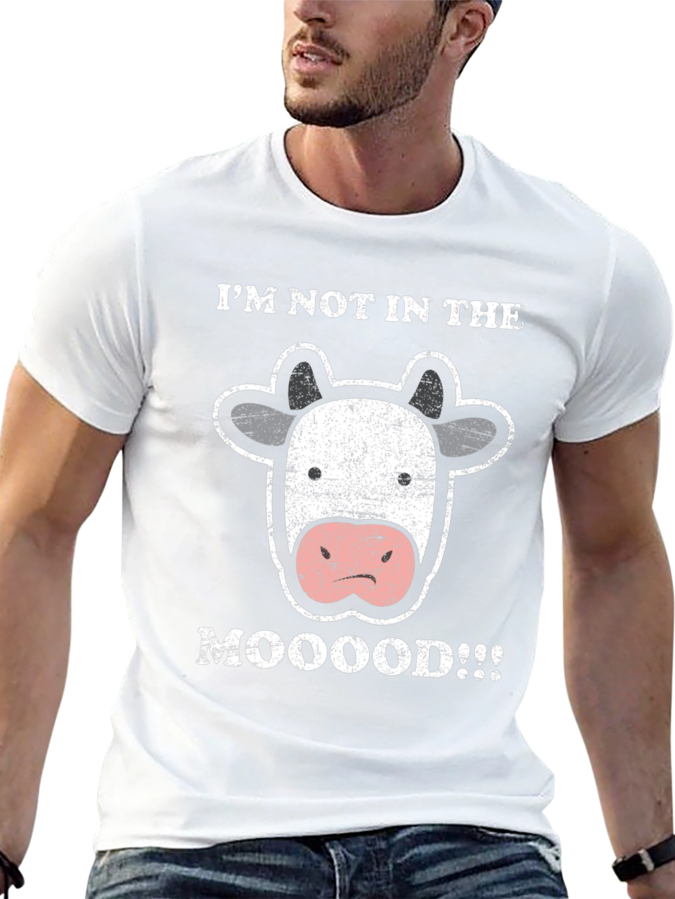 Mooooood T-Shirt - Funny Cow Graphic Tee