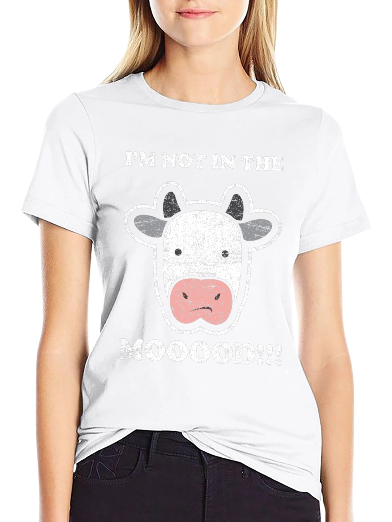 Mooooood T-Shirt - Funny Cow Graphic Tee