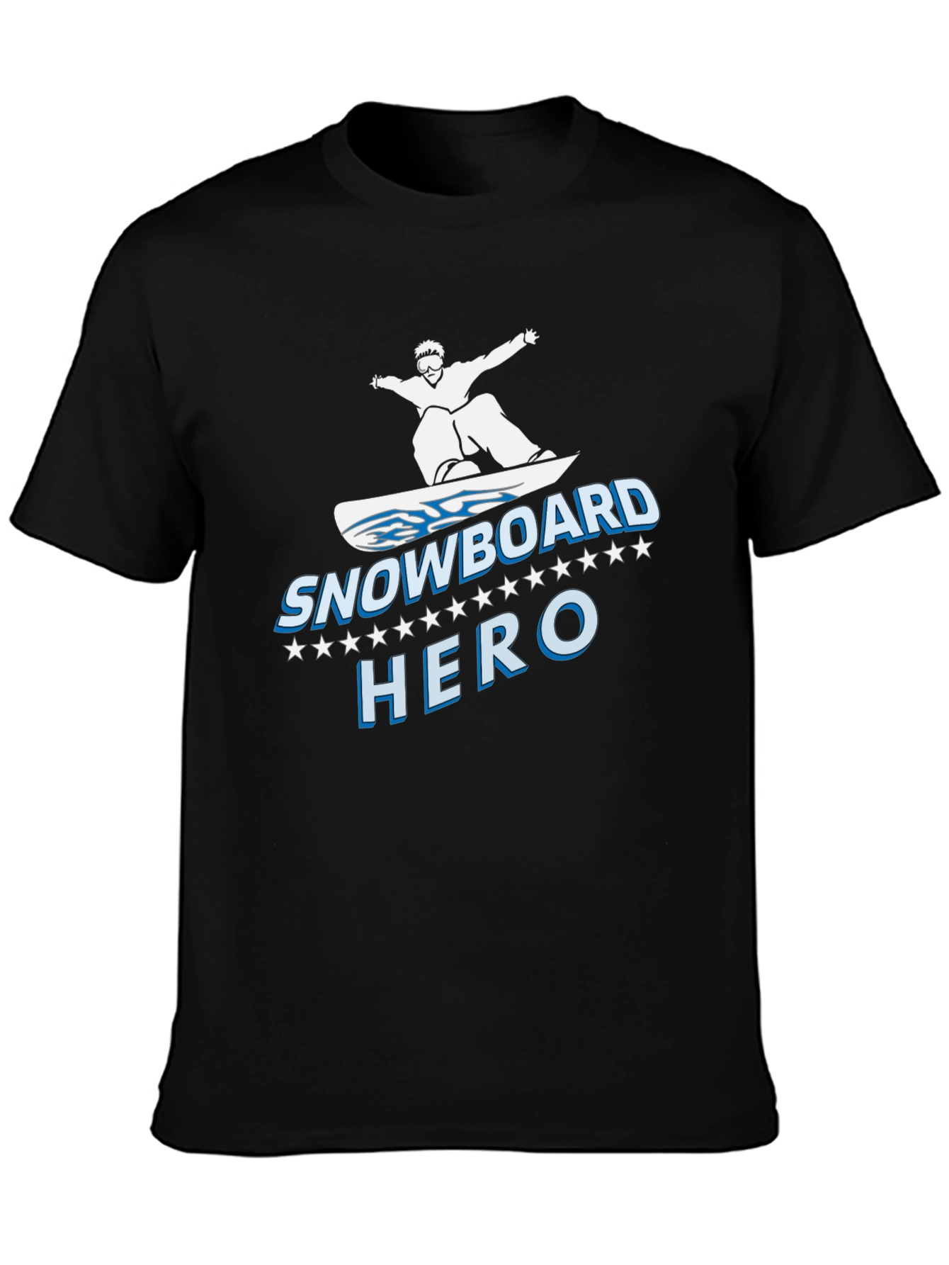 Snowboard Hero Graphic T-Shirt - Black
