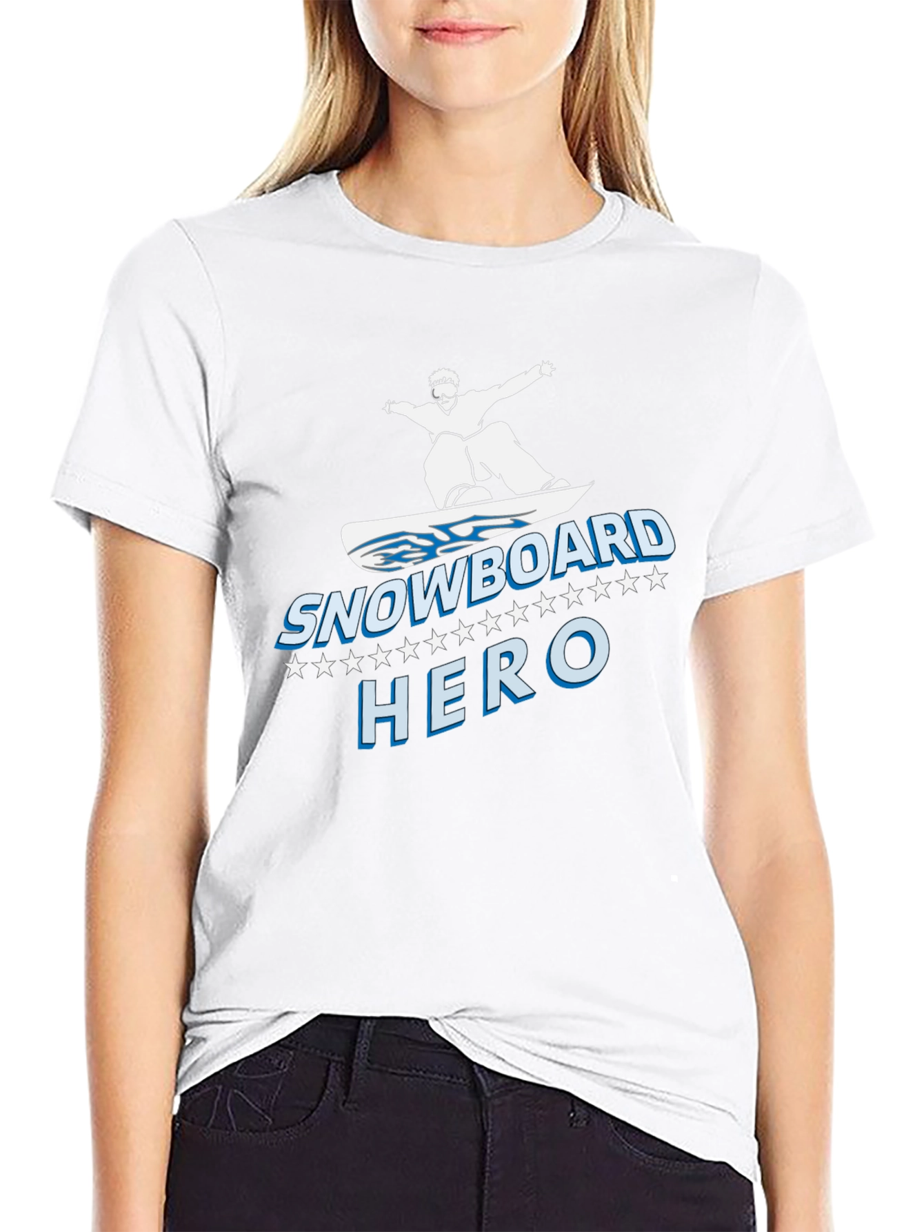 Snowboard Hero Graphic T-Shirt - Black