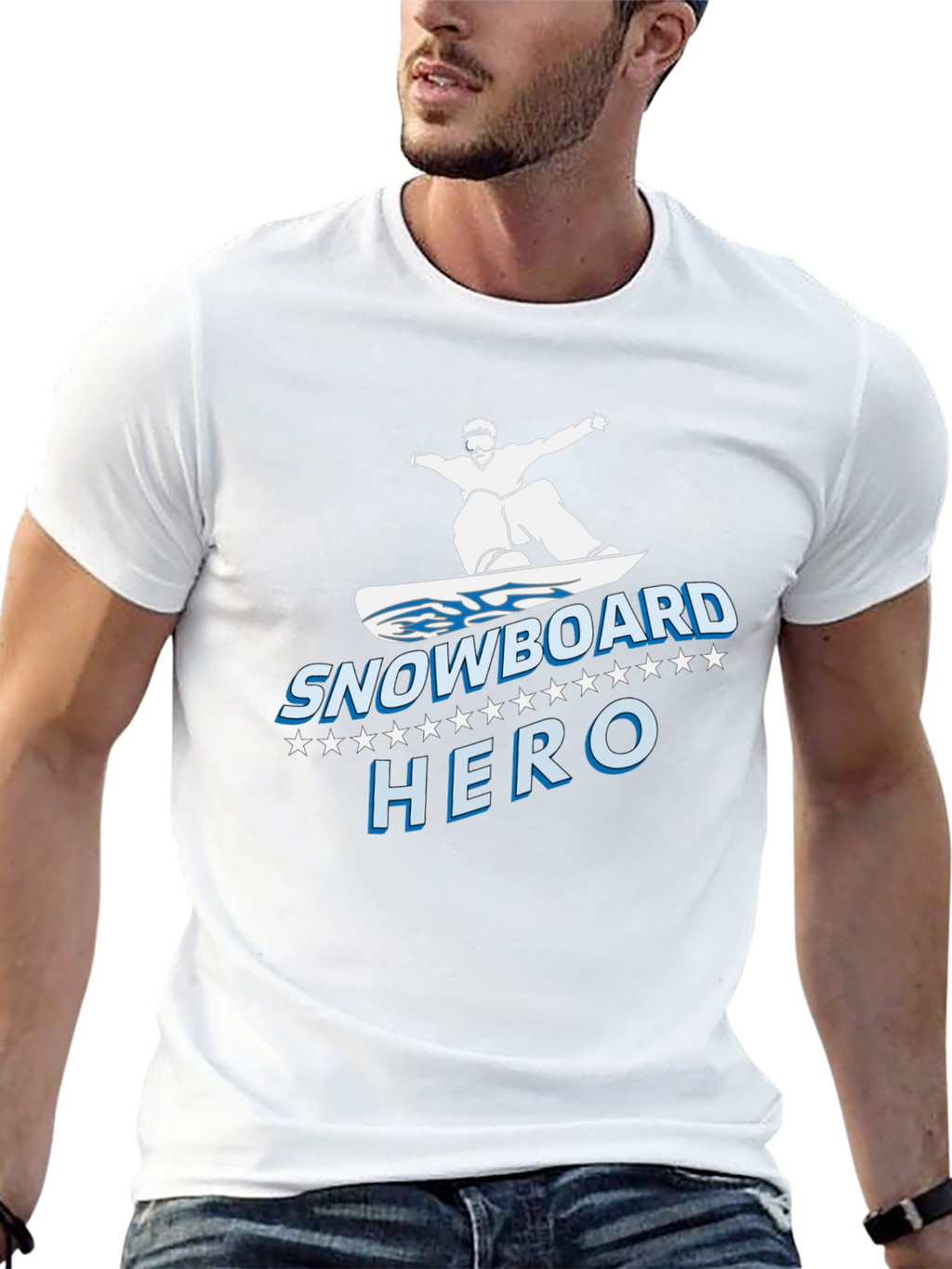 Snowboard Hero Graphic T-Shirt - Black