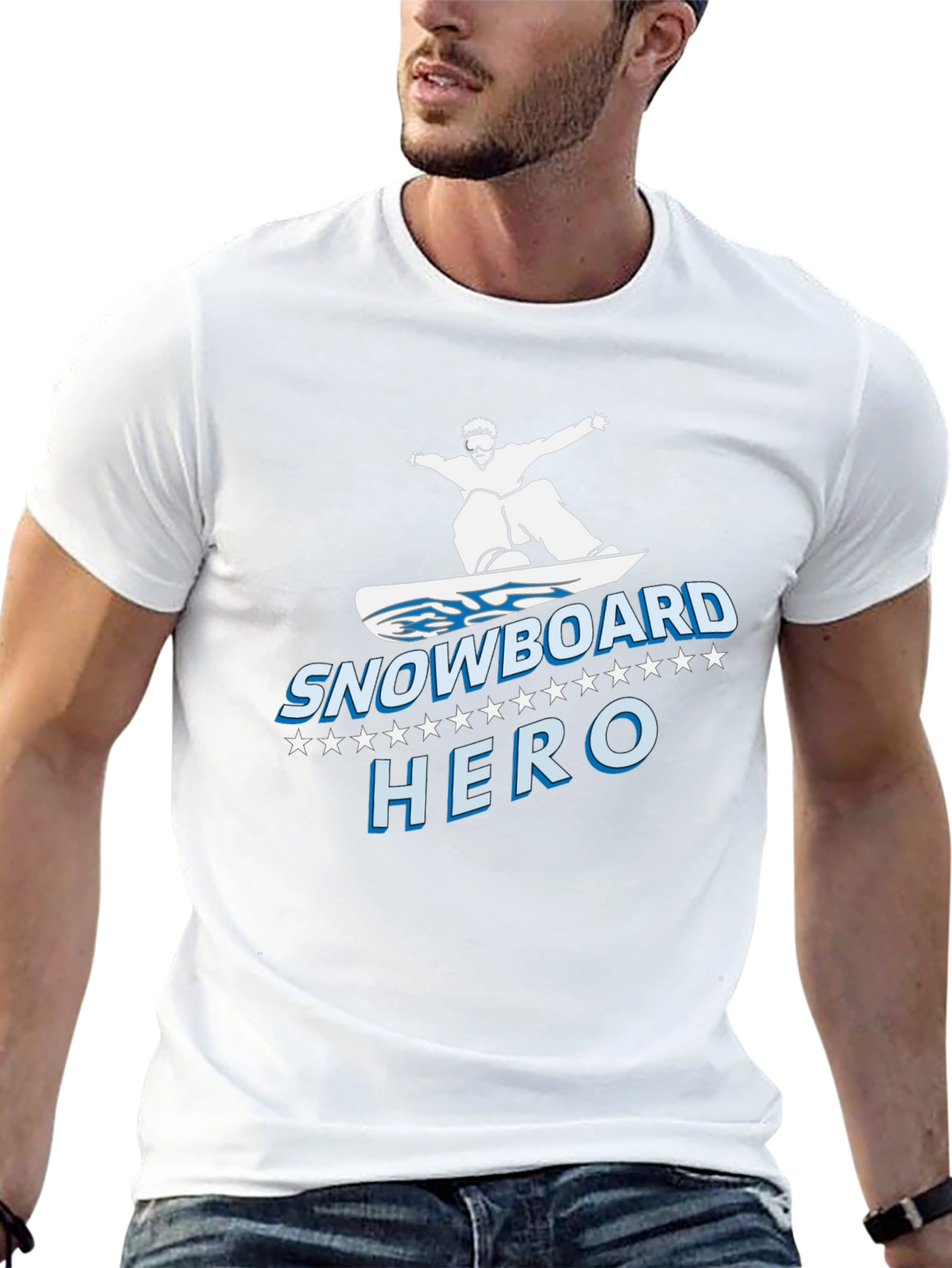 Snowboard Hero Graphic T-Shirt - Black