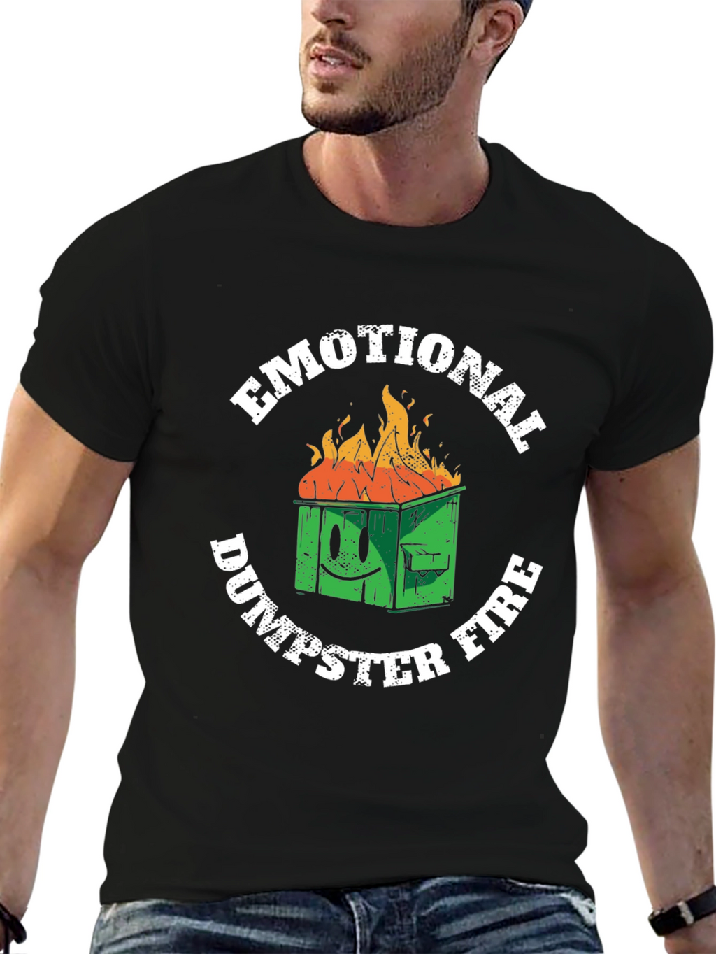 Emotional Dumpster Fire Graphic T-Shirt