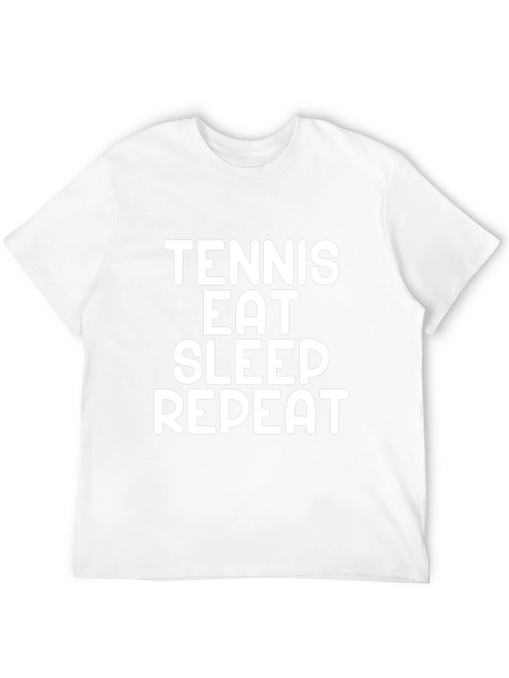 Tennis Eat Sleep Repeat Black T-Shirt