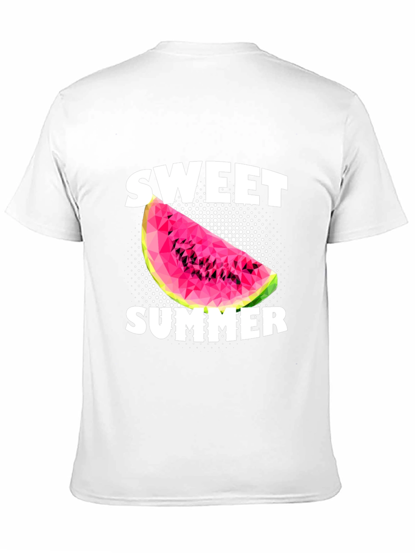Sweet Summer Watermelon Graphic Black T-Shirt