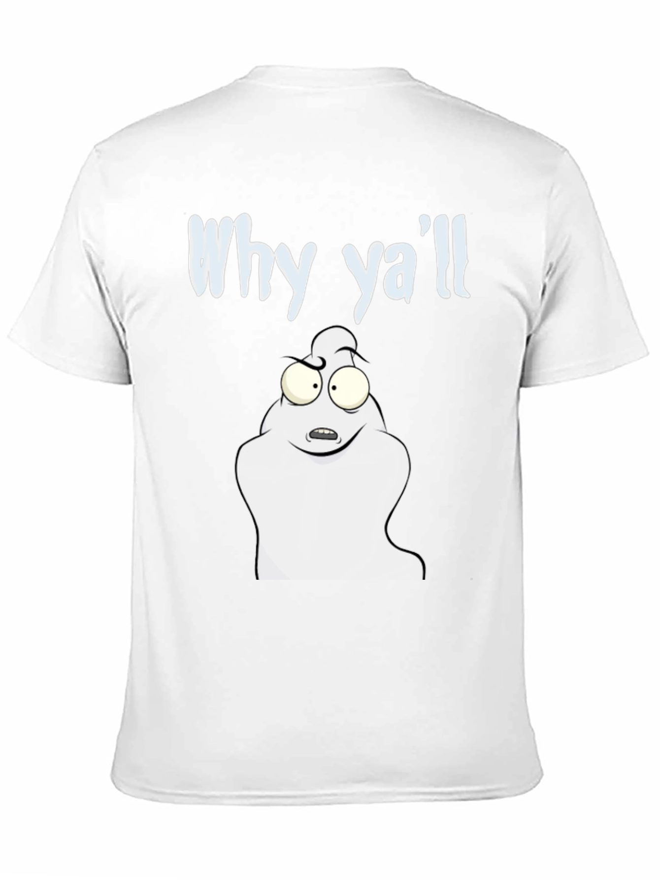 Why Yall Funny Ghost T-Shirt - Black Cotton Tee