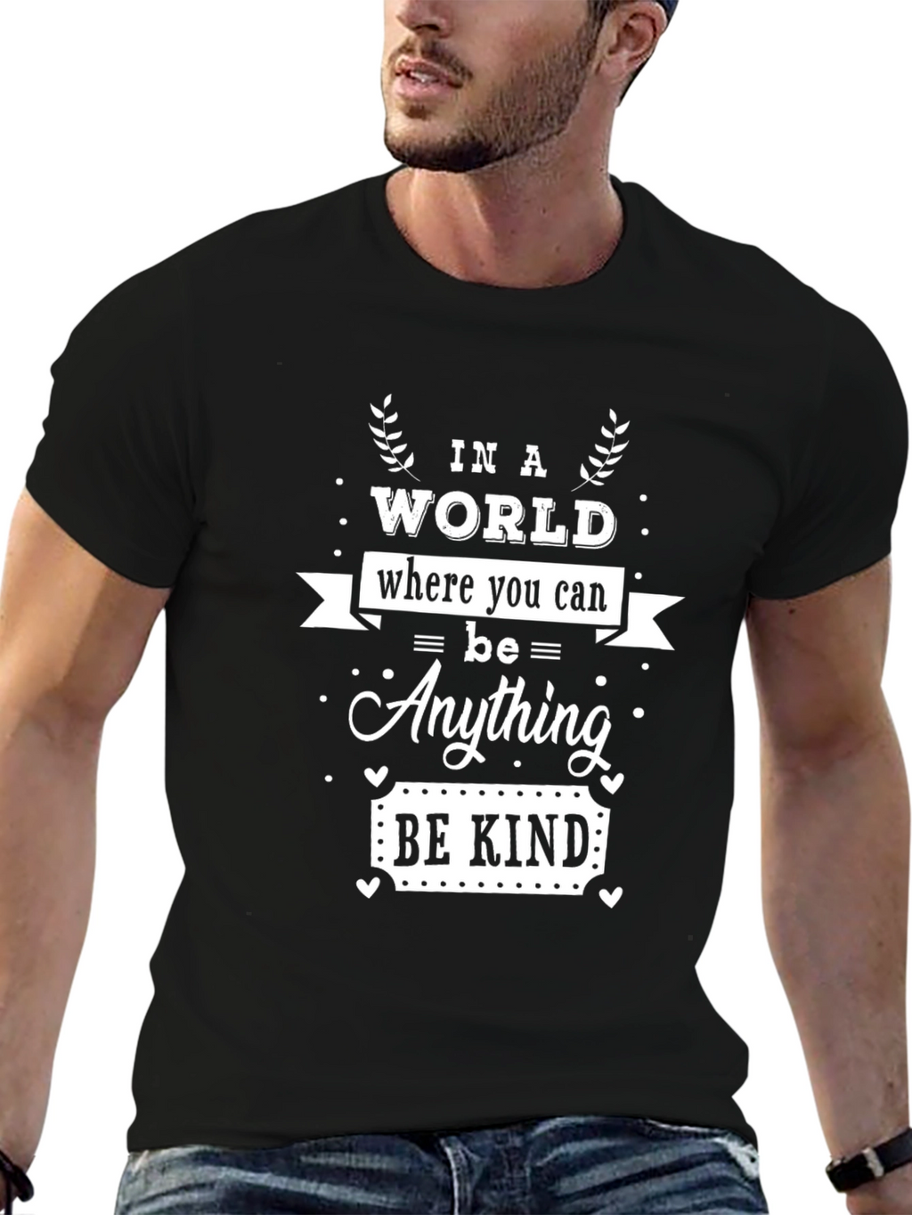 Be Kind Graphic Tee - Inspirational Black T-Shirt