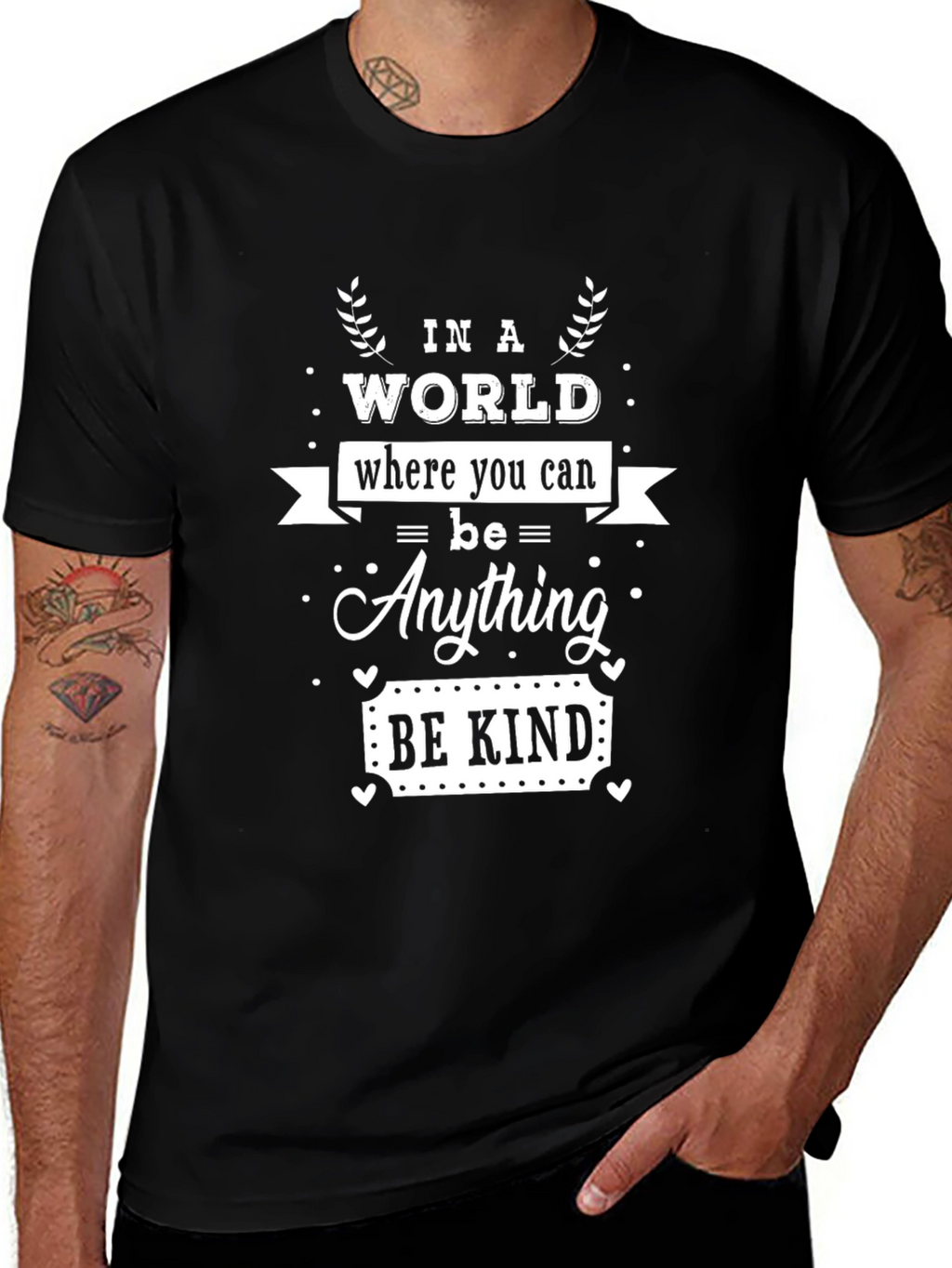 Be Kind Graphic Tee - Inspirational Black T-Shirt