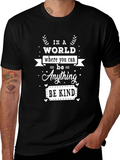 Be Kind Graphic Tee - Inspirational Black T-Shirt