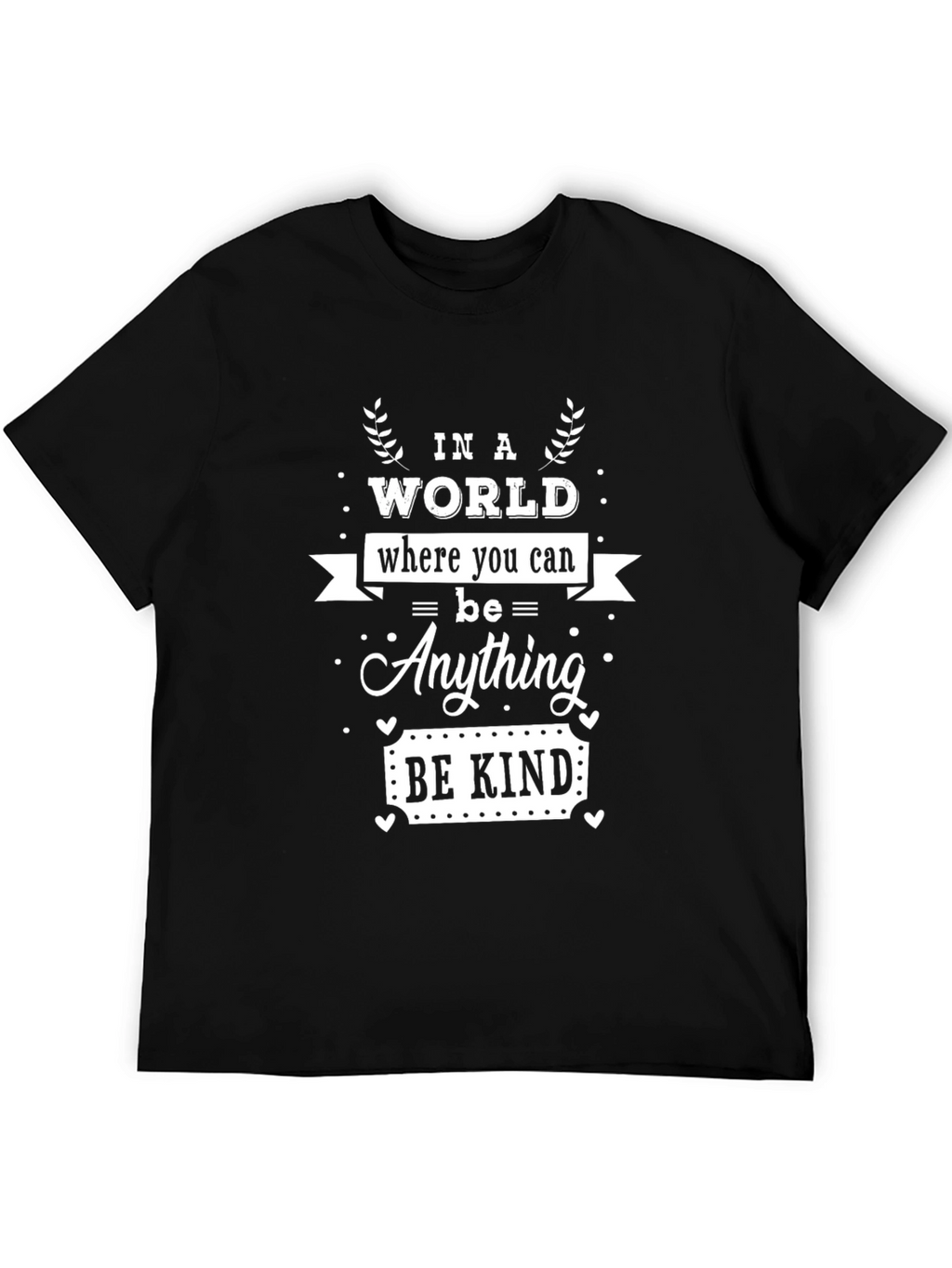 Be Kind Graphic Tee - Inspirational Black T-Shirt