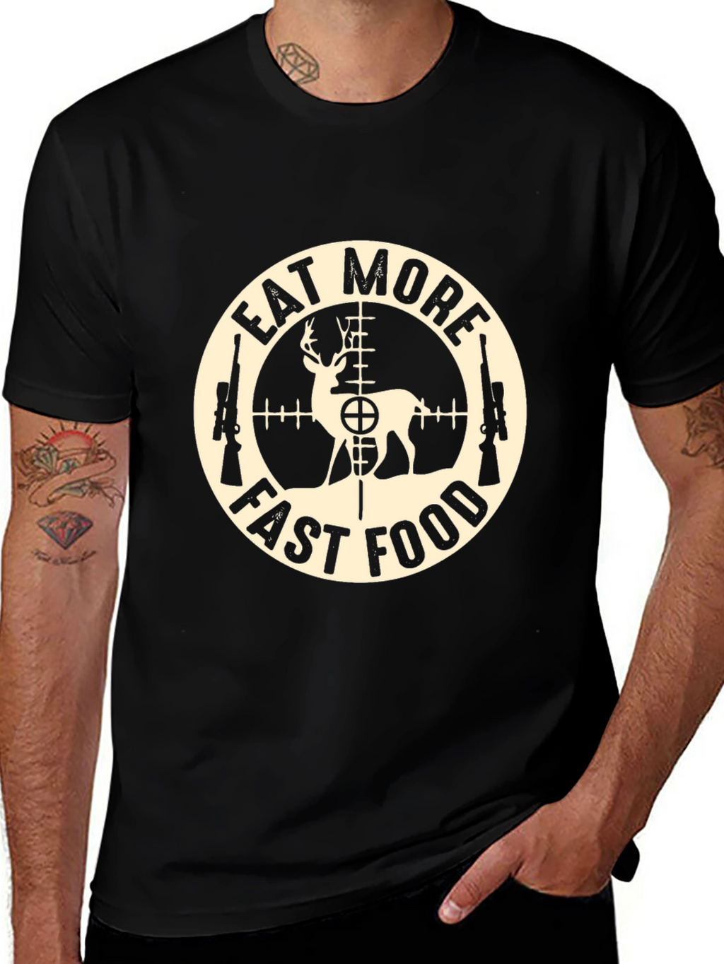 Eat More Fast Food Deer Hunting T-Shirt