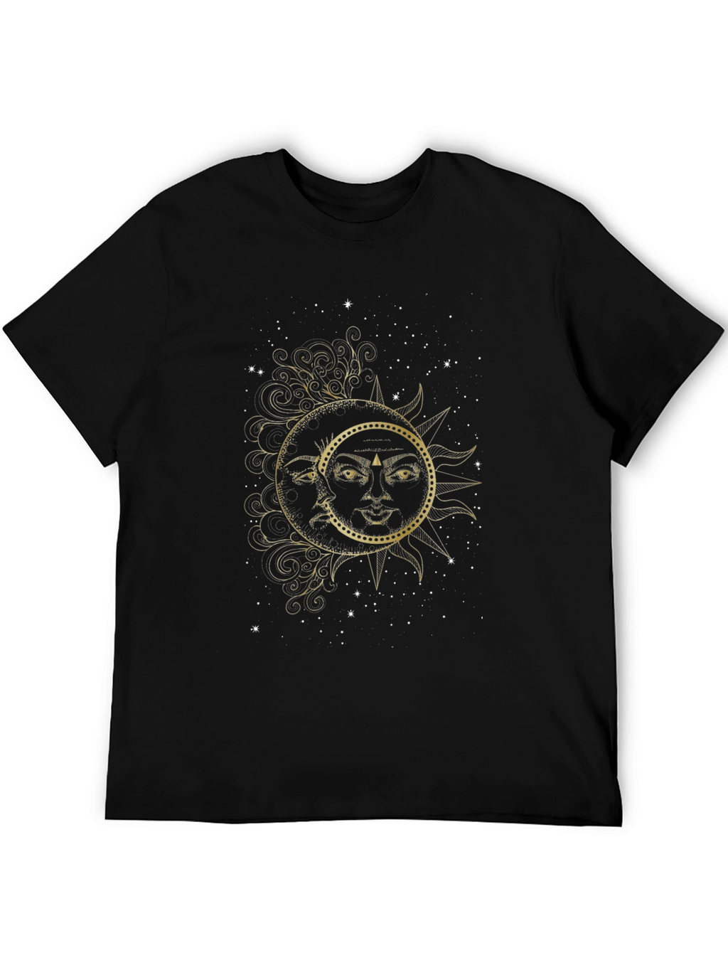 Celestial Sun & Moon Graphic T-Shirt