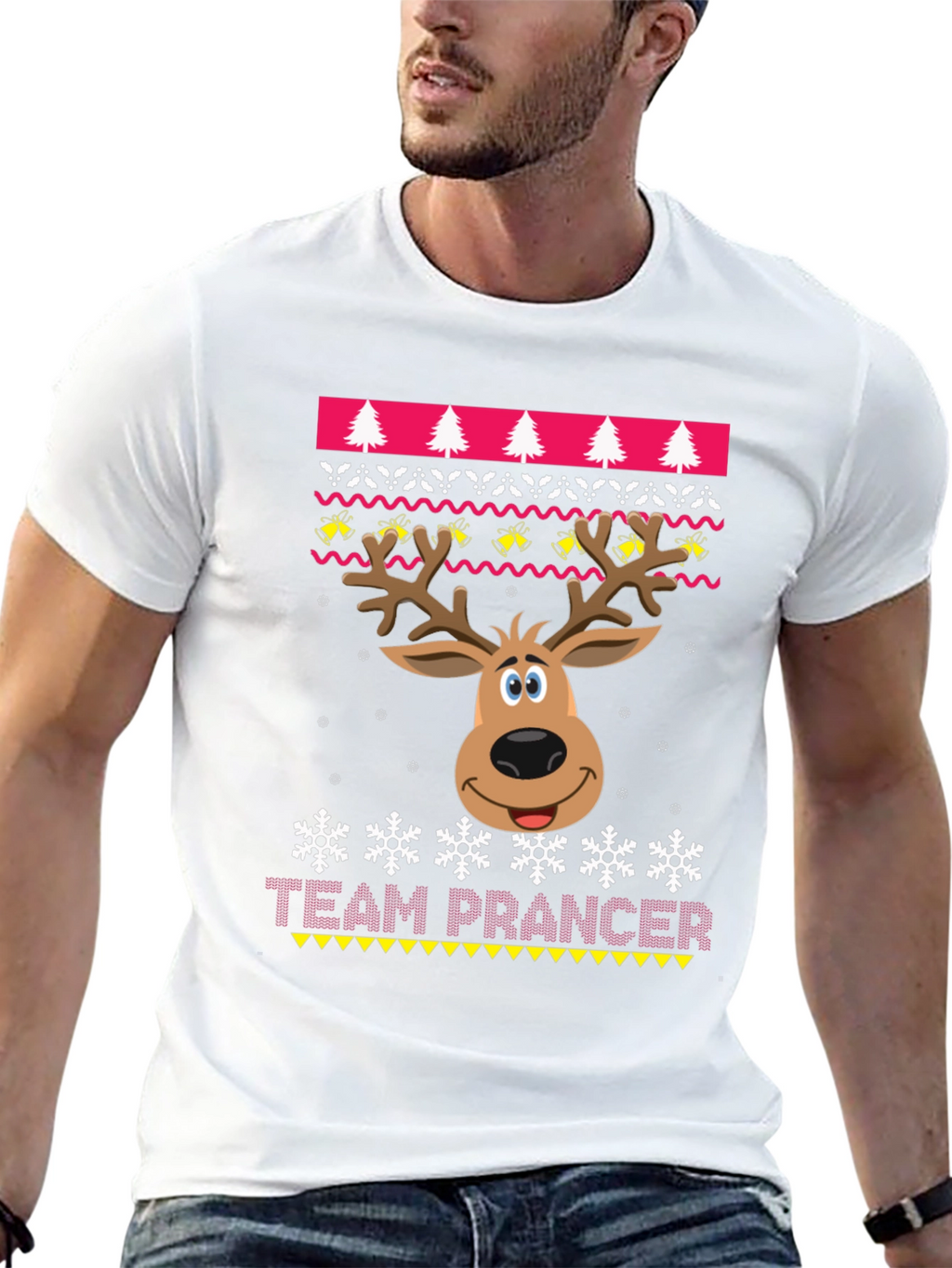 Team Prancer Christmas Ugly Sweater T-Shirt