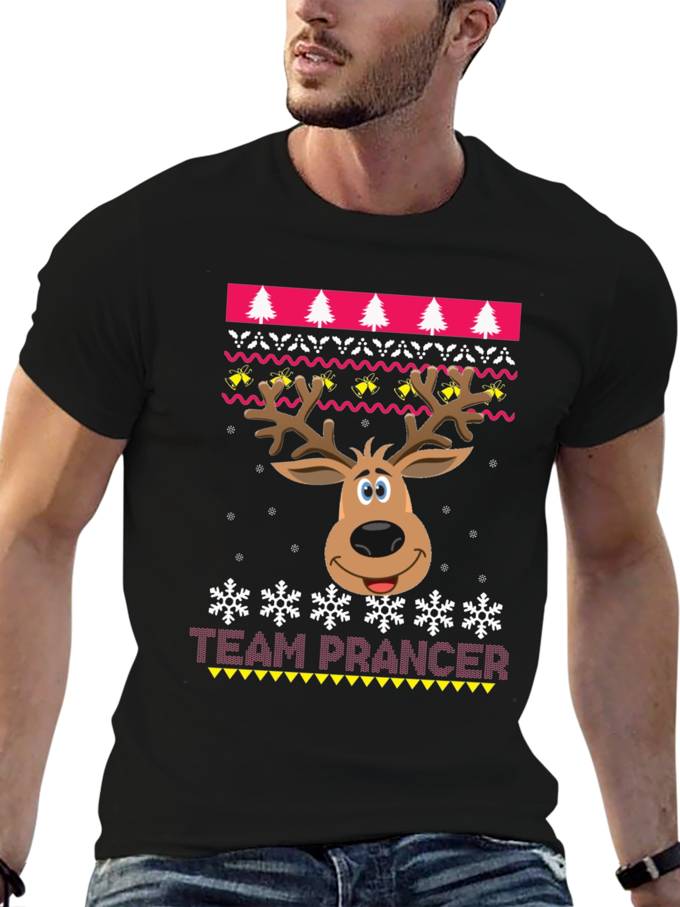 Team Prancer Christmas Ugly Sweater T-Shirt