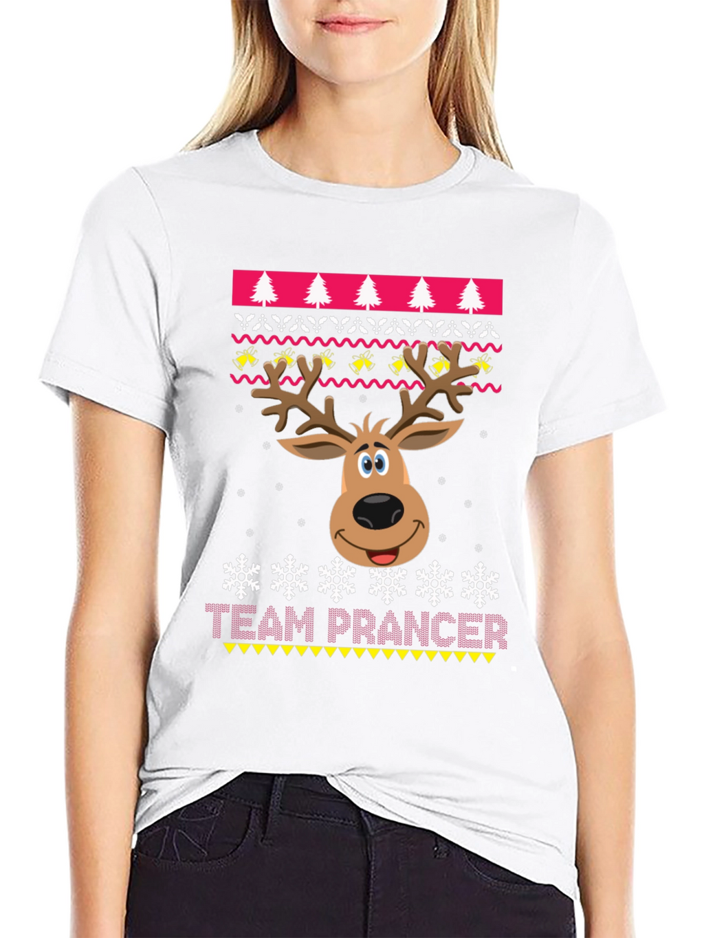 Team Prancer Christmas Ugly Sweater T-Shirt