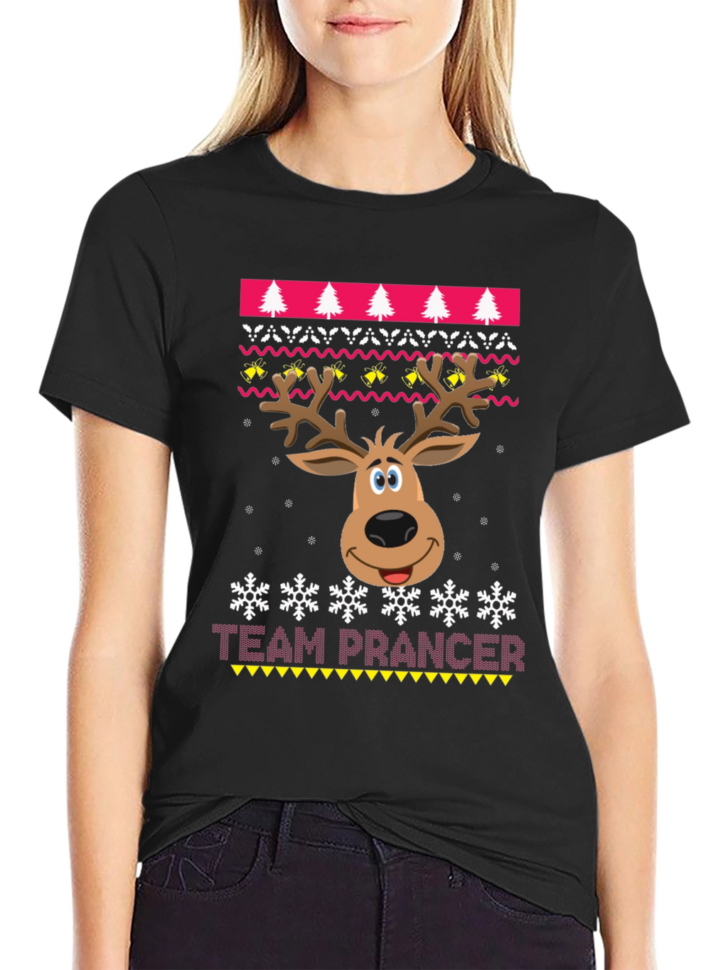 Team Prancer Christmas Ugly Sweater T-Shirt