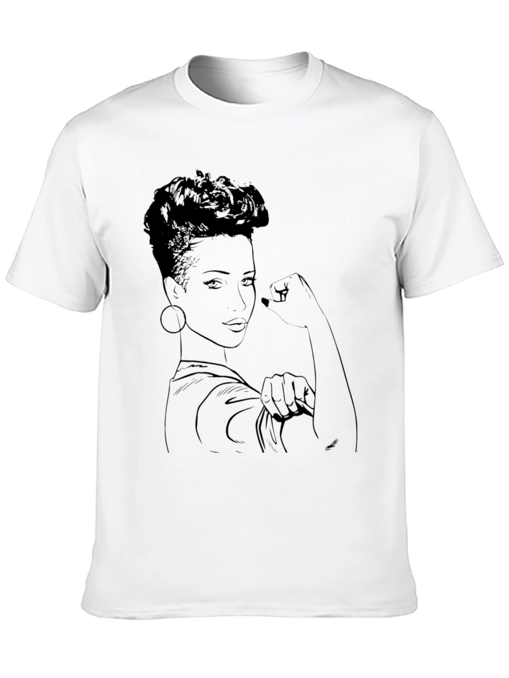 Empowered Woman Graphic Tee - Black