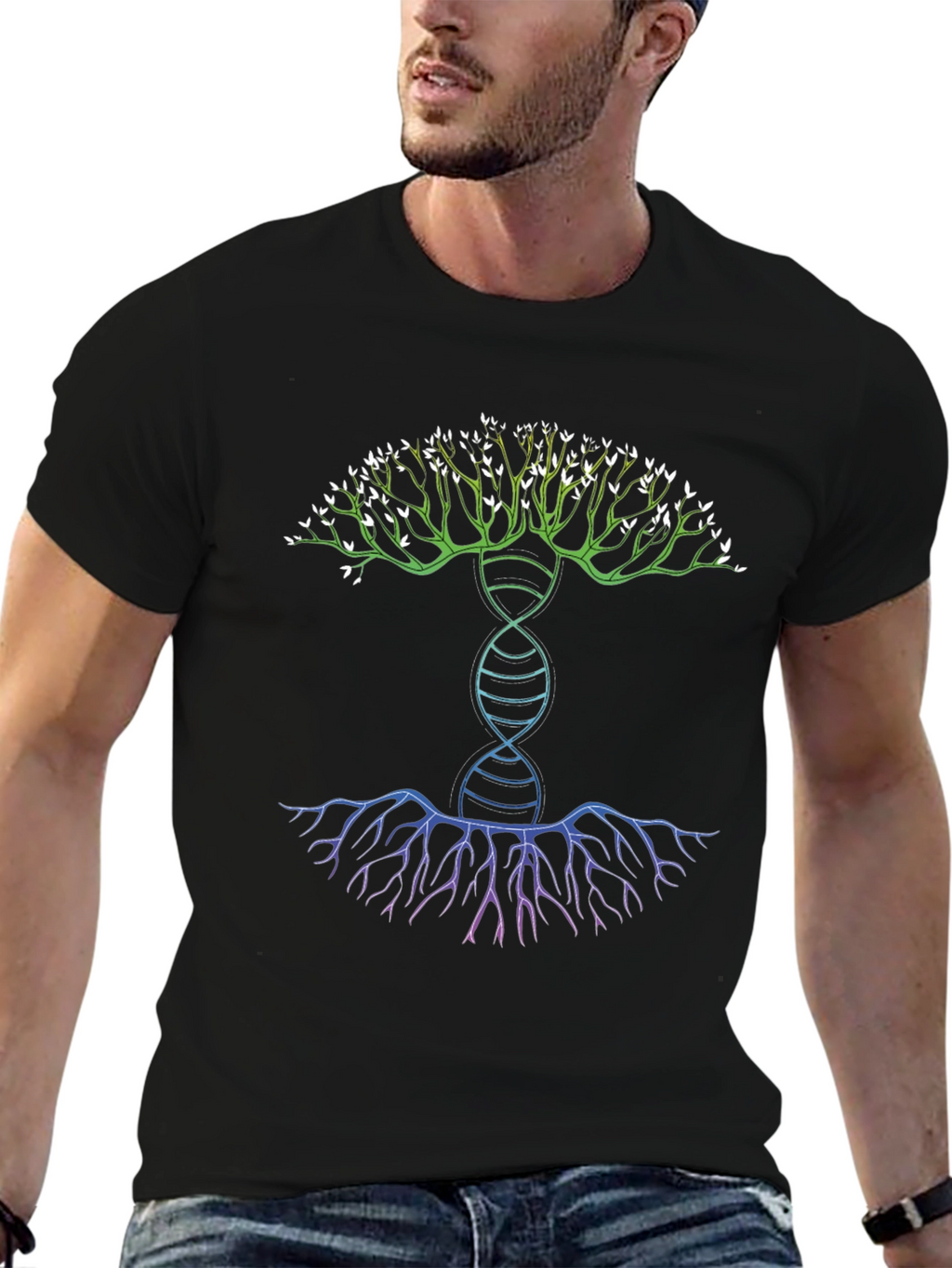 DNA Tree Graphic T-Shirt - Stylish Science Apparel