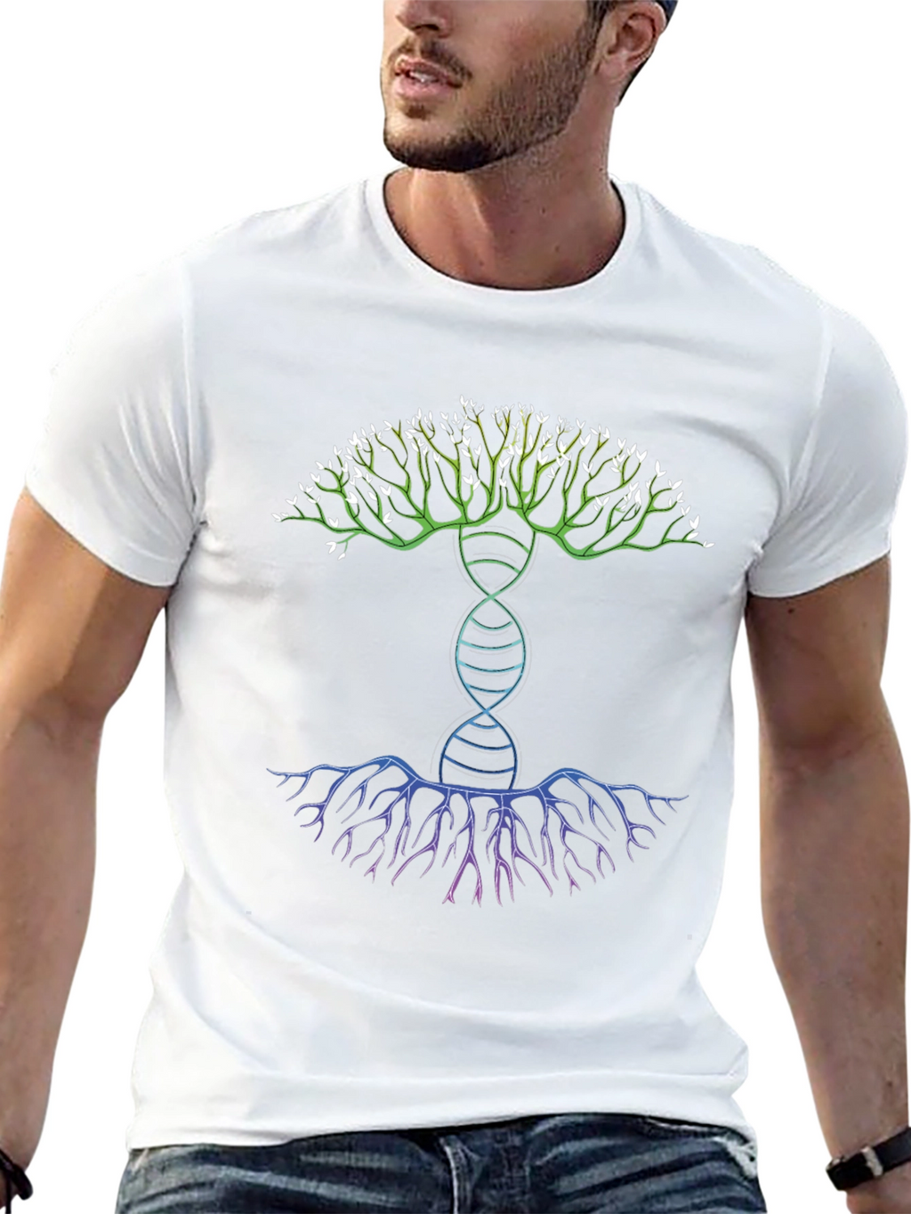 DNA Tree Graphic T-Shirt - Stylish Science Apparel