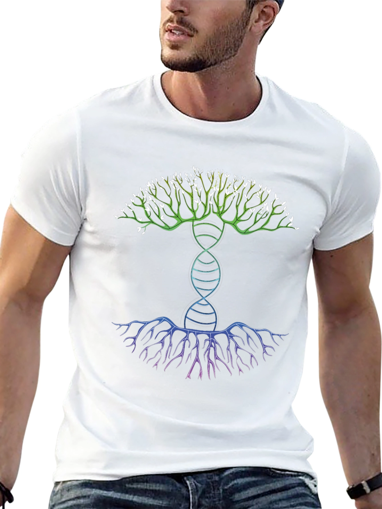 DNA Tree Graphic T-Shirt - Stylish Science Apparel