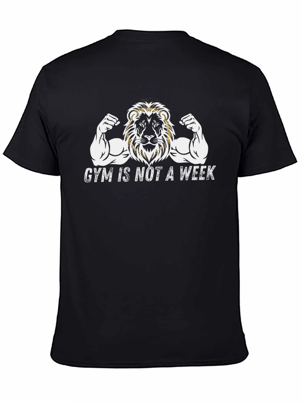 Gym Lion Graphic Tee - Fitness Motivation