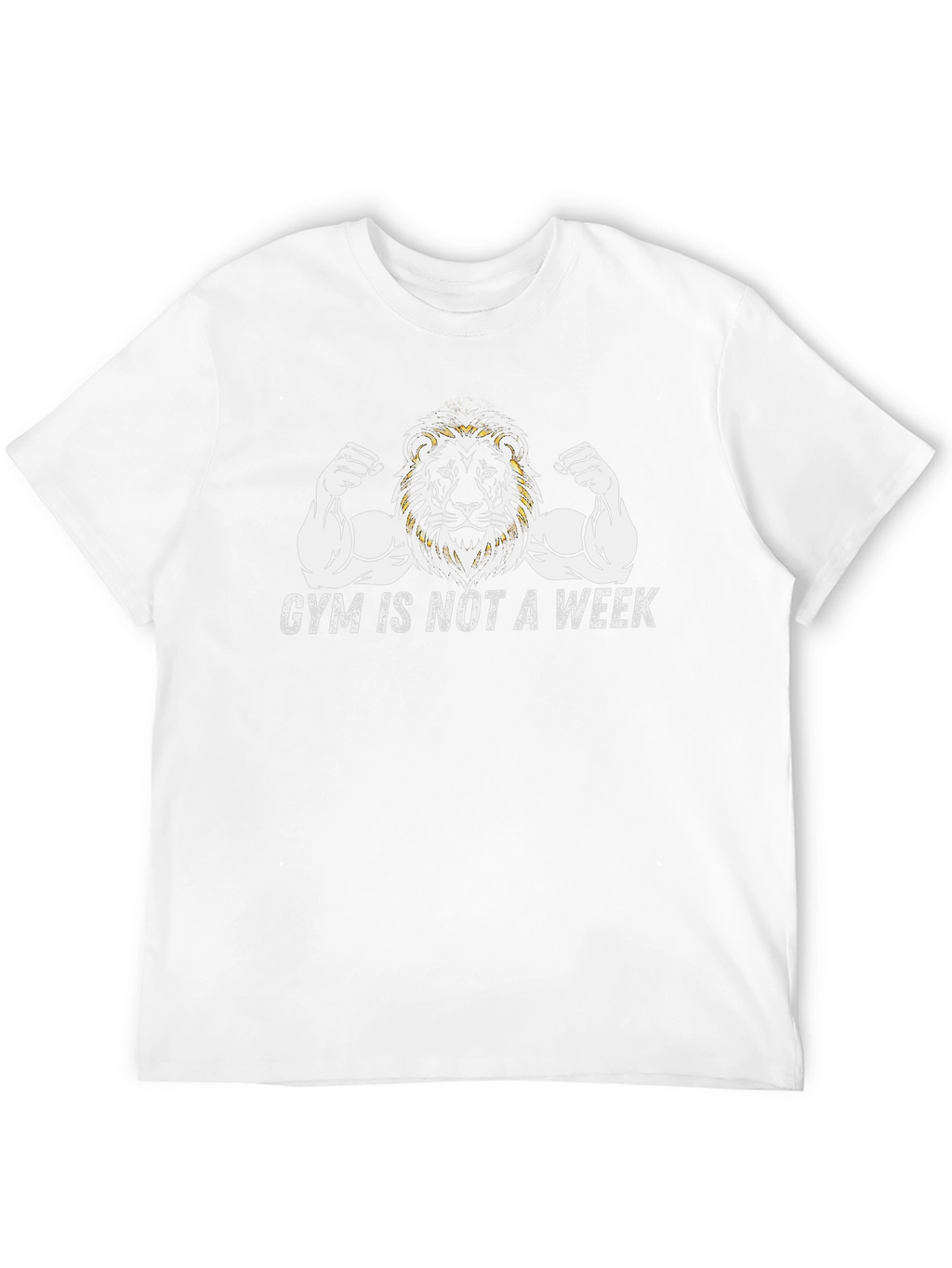 Gym Lion Graphic Tee - Fitness Motivation