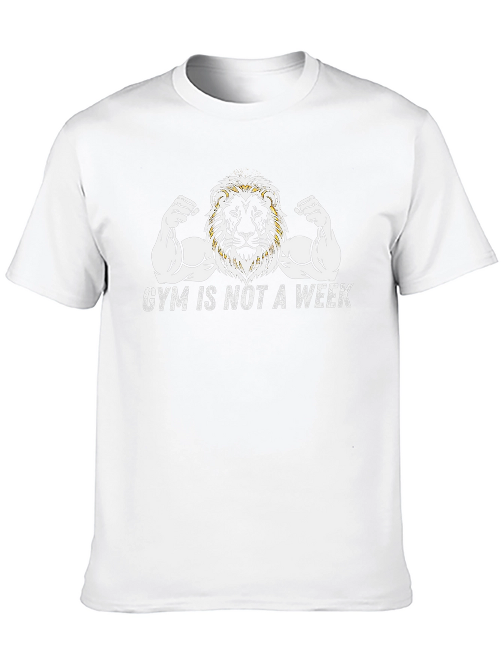 Gym Lion Graphic Tee - Fitness Motivation