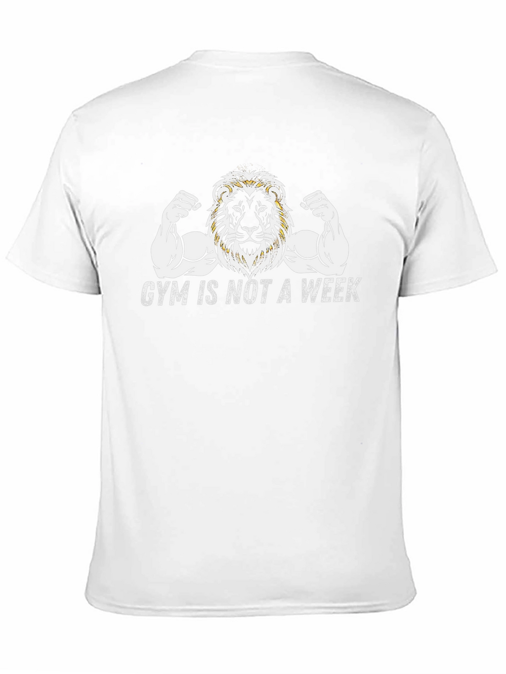 Gym Lion Graphic Tee - Fitness Motivation
