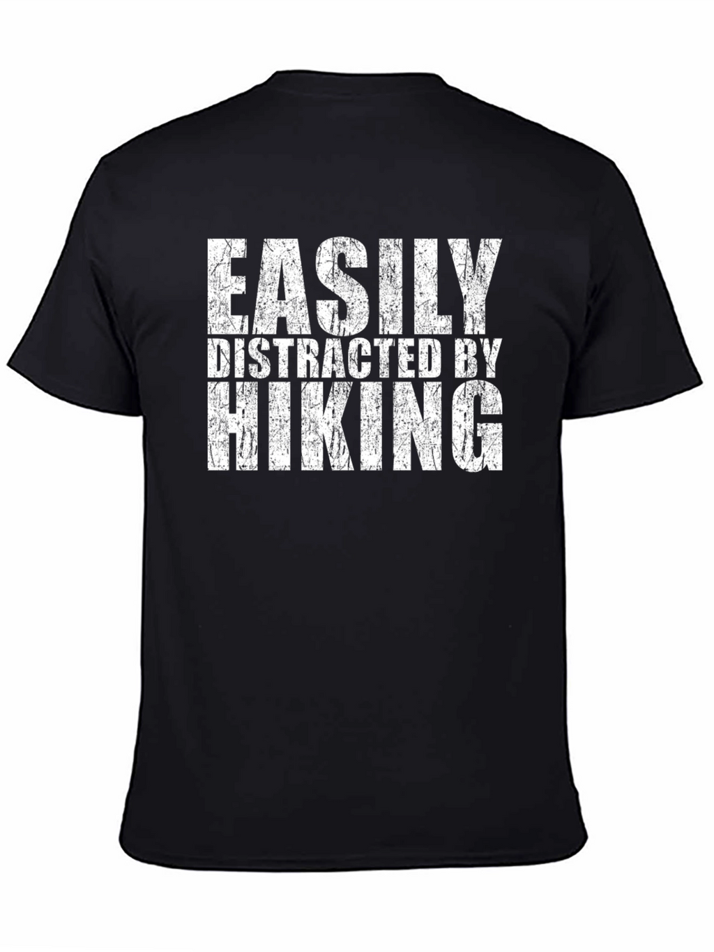 Easily Distracted By Hiking Black T-Shirt