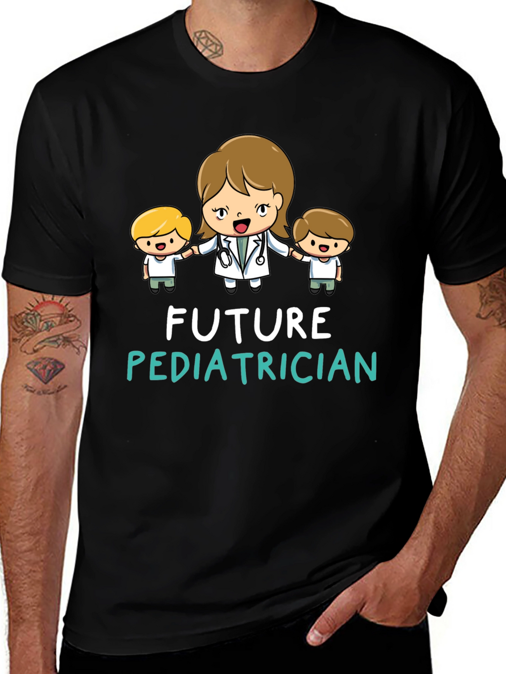 Future Pediatrician Black T-Shirt