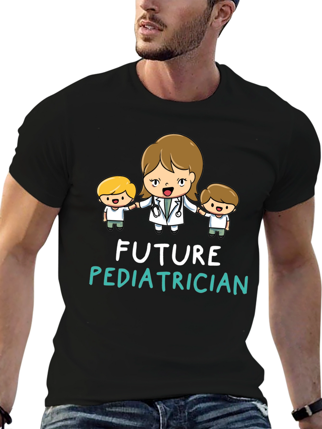 Future Pediatrician Black T-Shirt