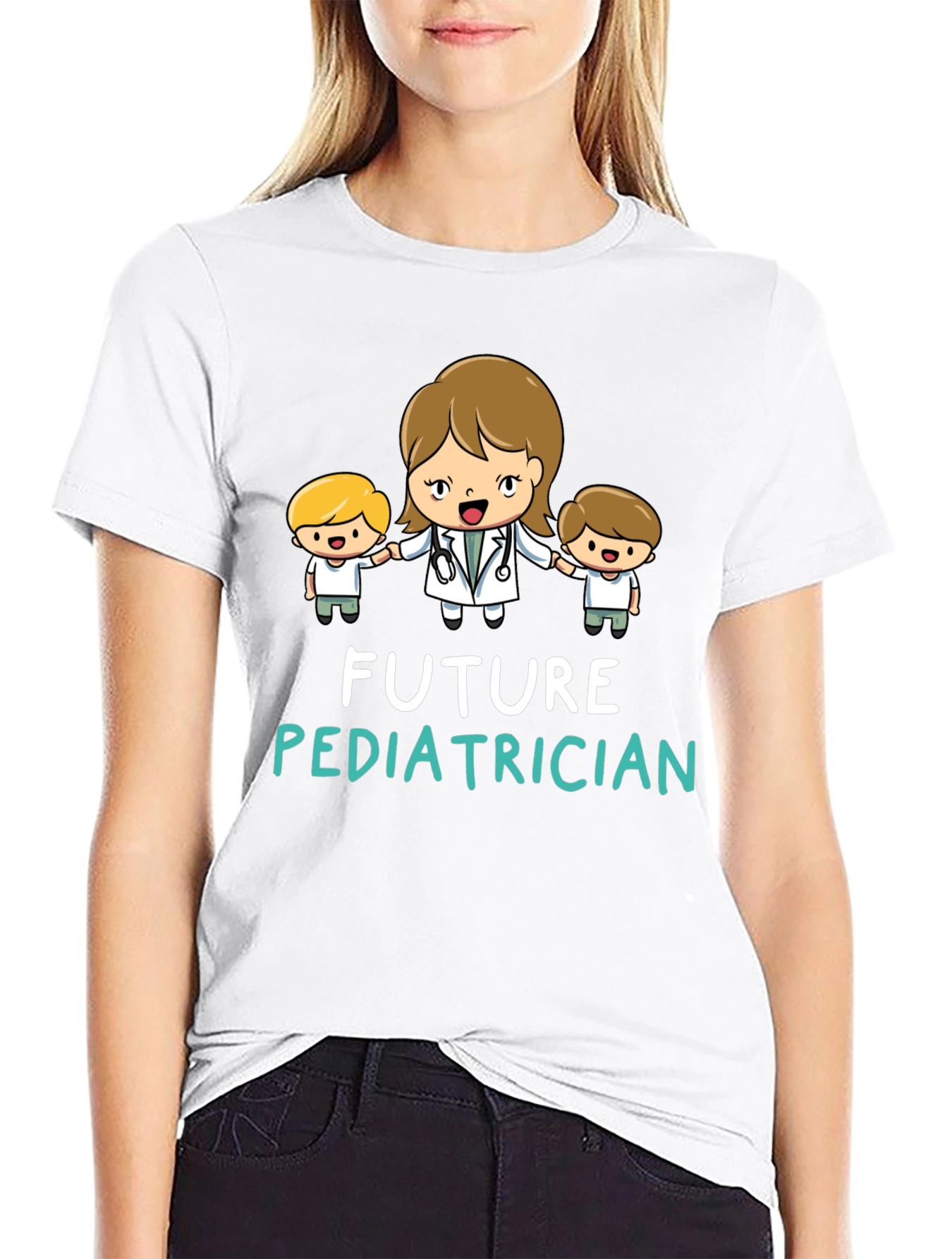 Future Pediatrician Black T-Shirt