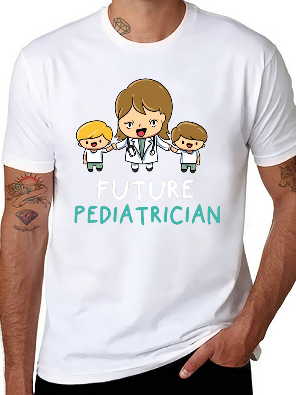 Future Pediatrician Black T-Shirt