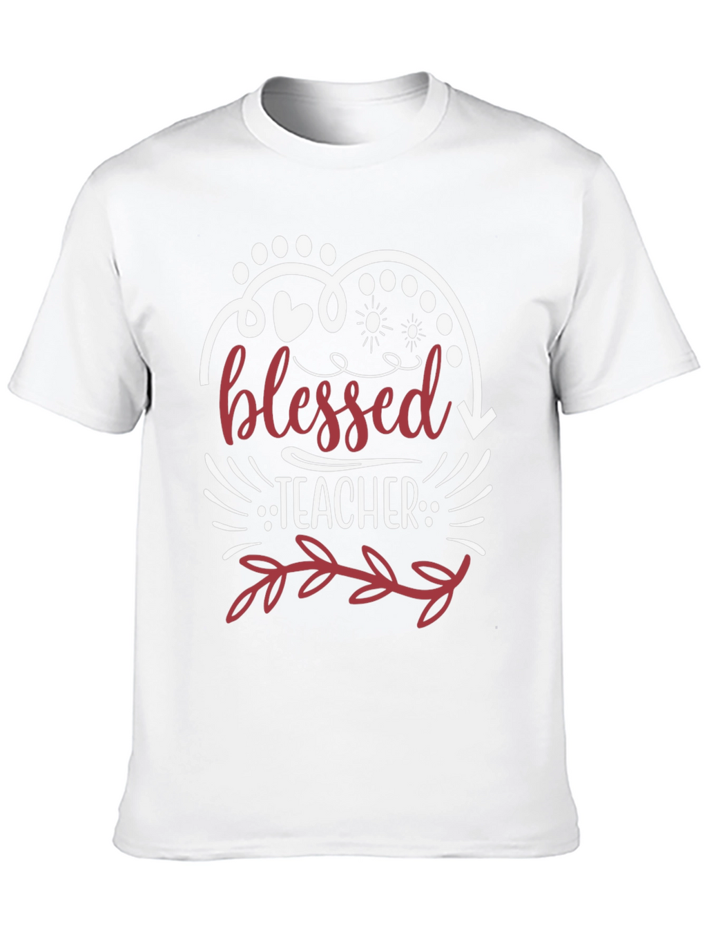 Blessed Teacher Graphic Tee - Black Cotton Blend