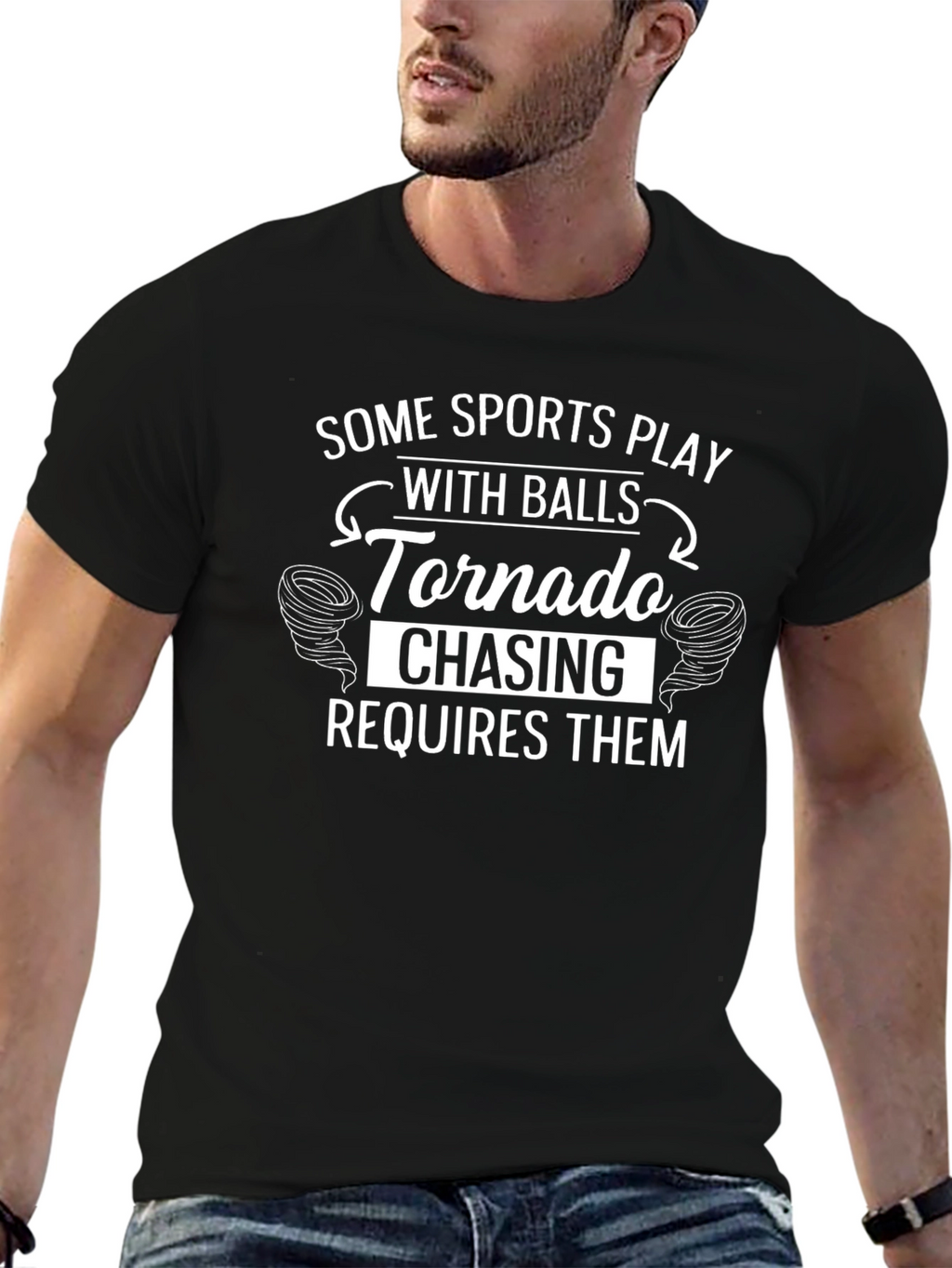 Tornado Chasing Humor Graphic T-Shirt