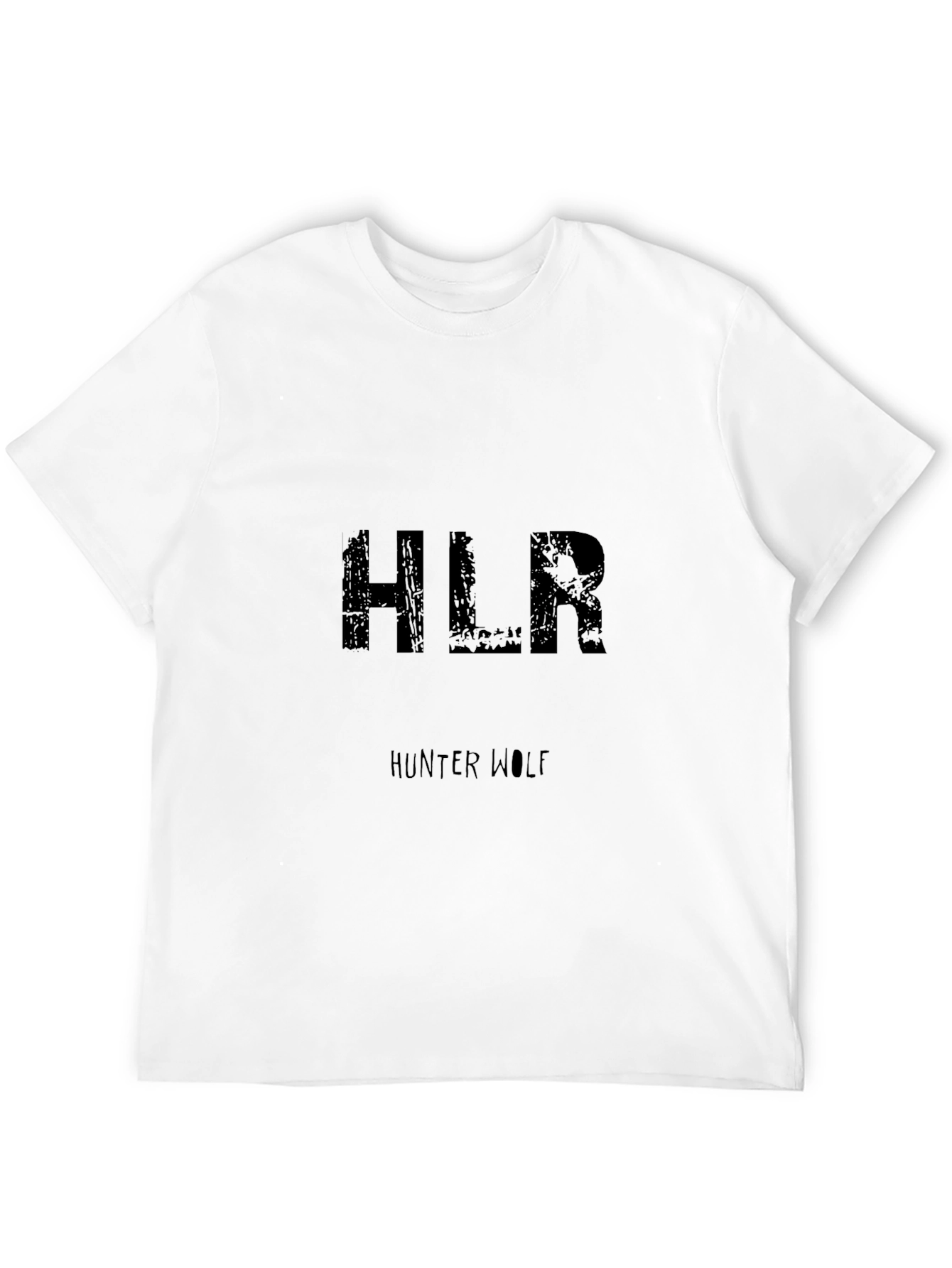 HLR Hunter Wolf Black Graphic T-Shirt