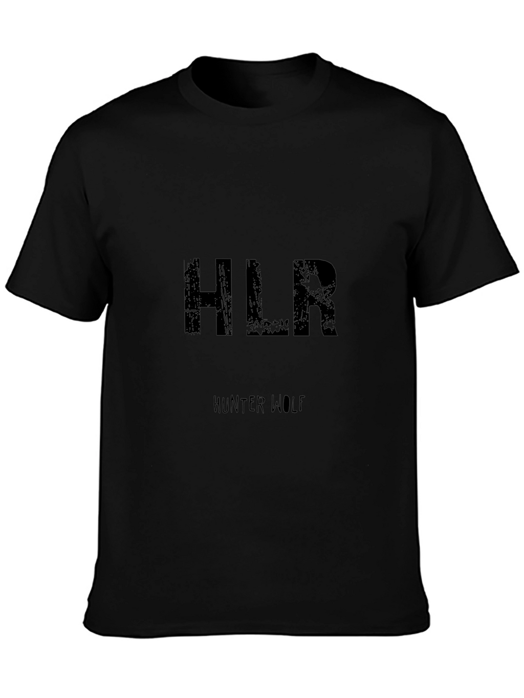 HLR Hunter Wolf Black Graphic T-Shirt