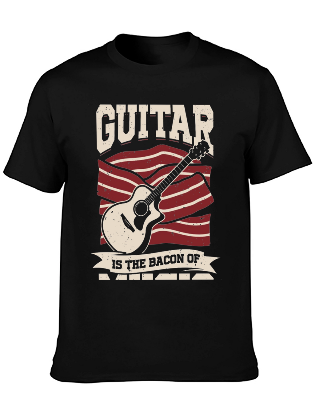 Guitar Bacon Music T-Shirt