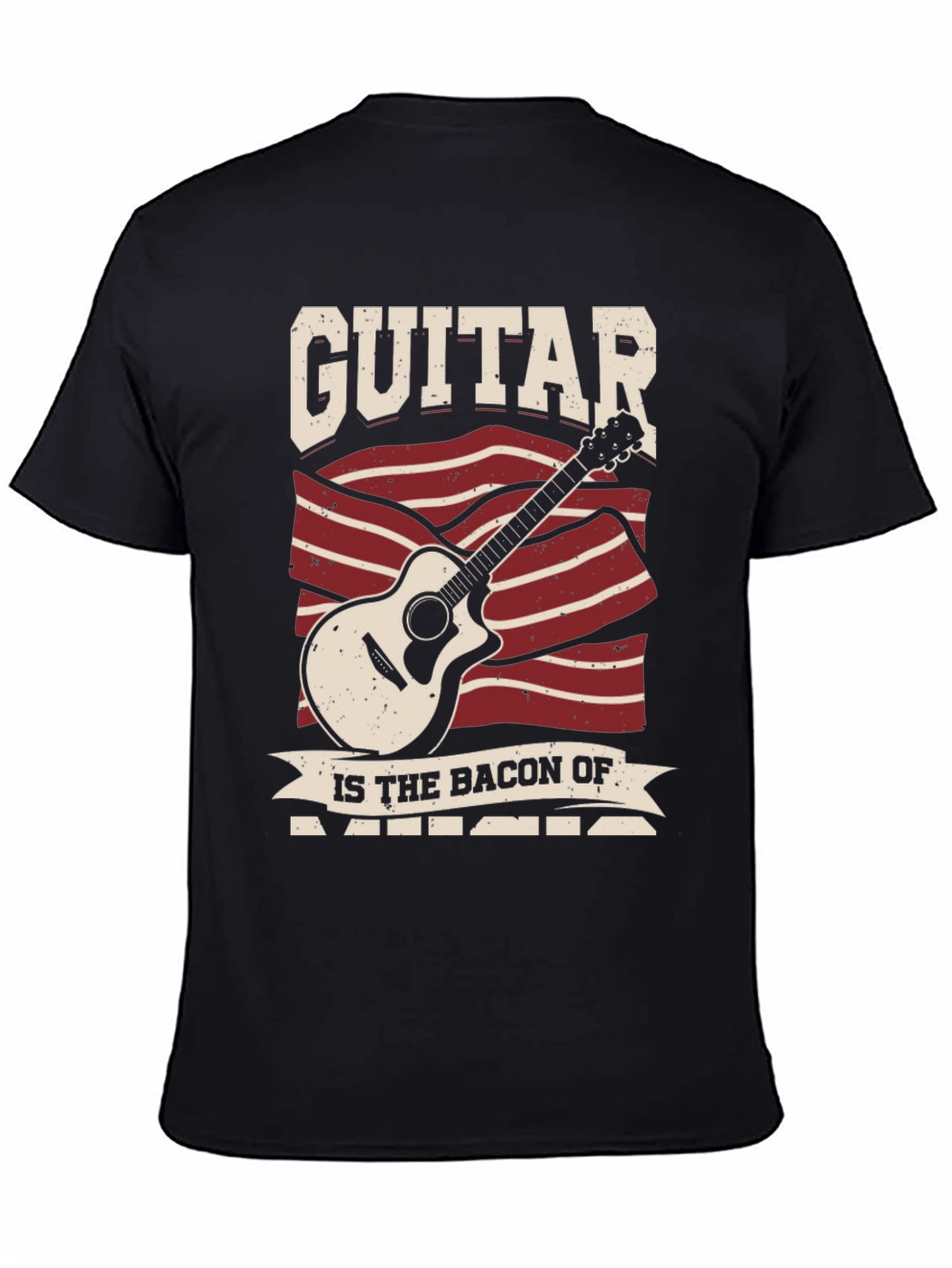 Guitar Bacon Music T-Shirt