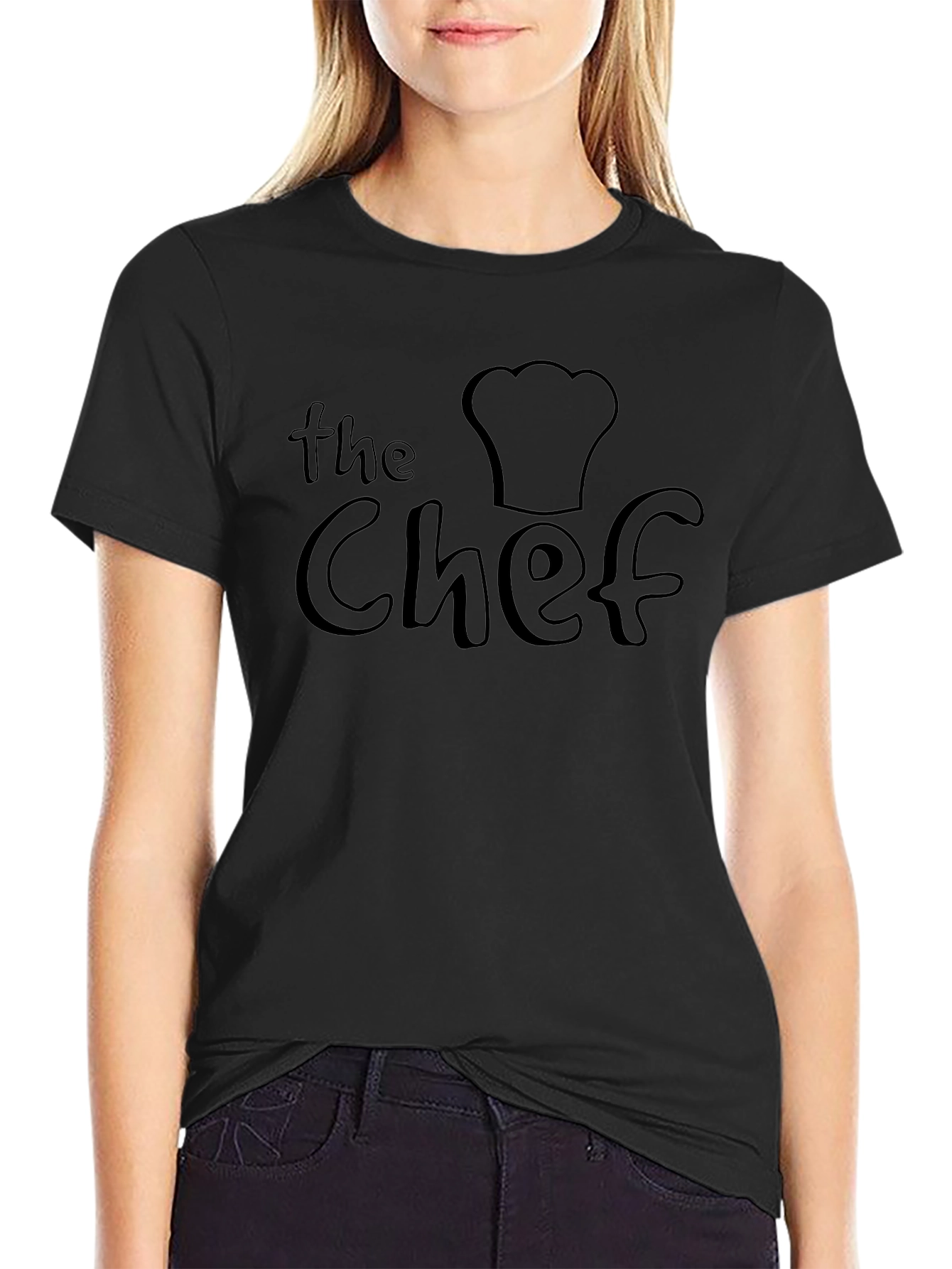 The Chef Graphic Tee - Black Crew Neck T-Shirt