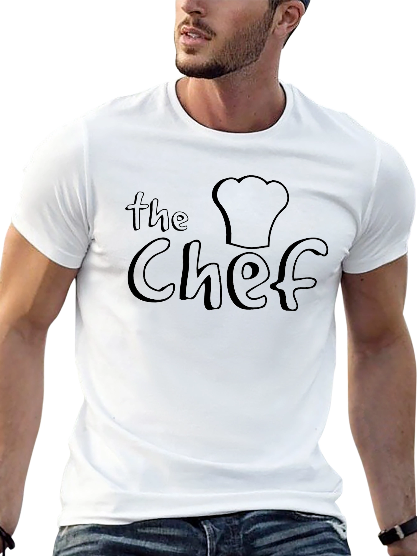 The Chef Graphic Tee - Black Crew Neck T-Shirt
