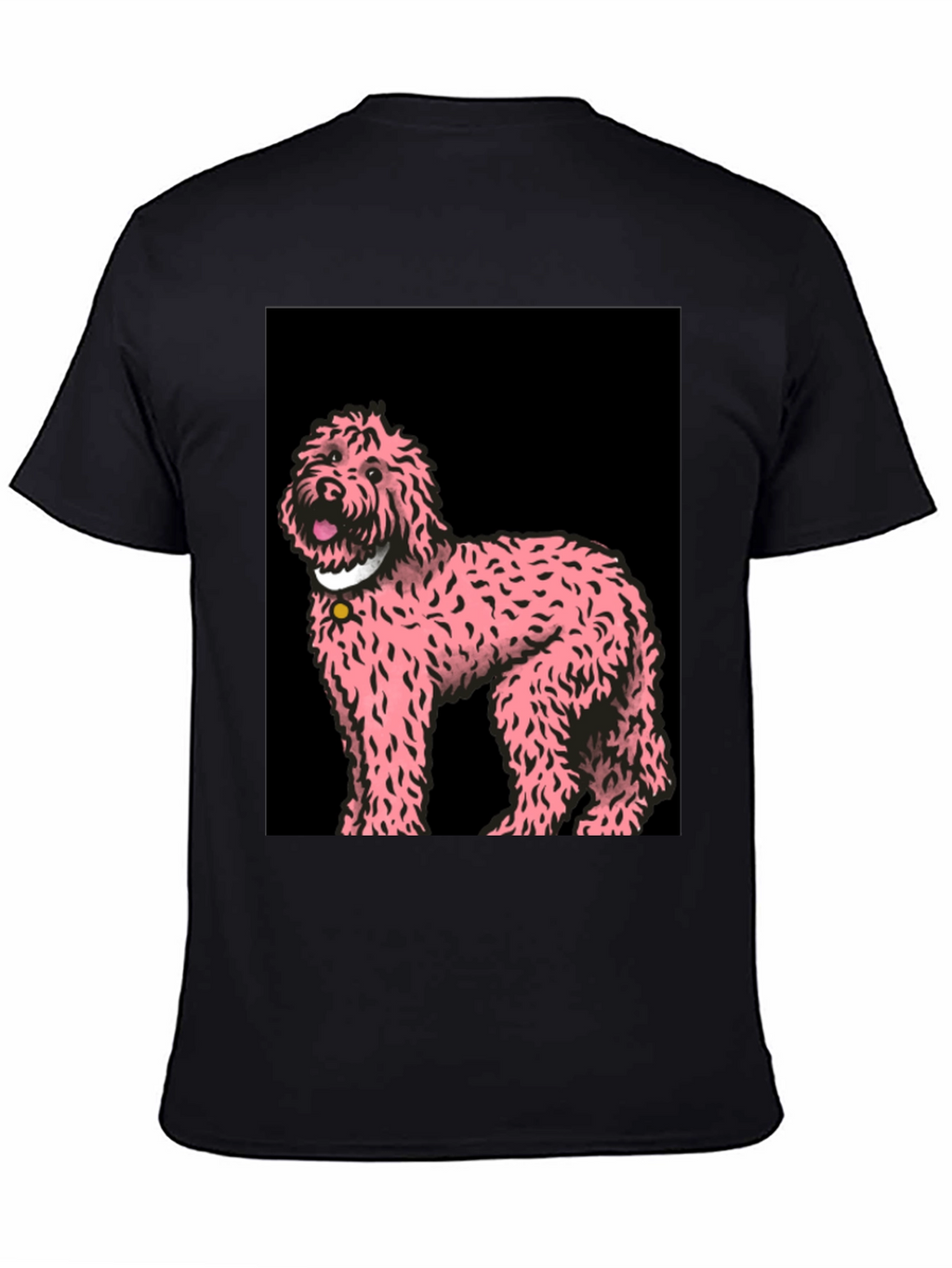 Pink Doodle Dog Graphic Tee