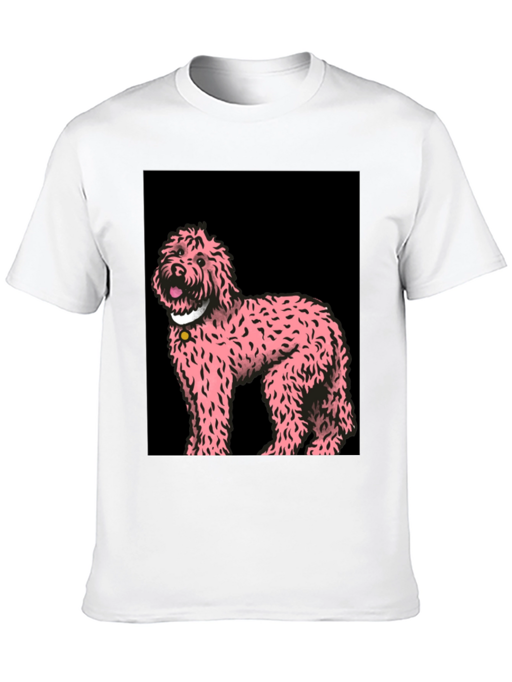 Pink Doodle Dog Graphic Tee