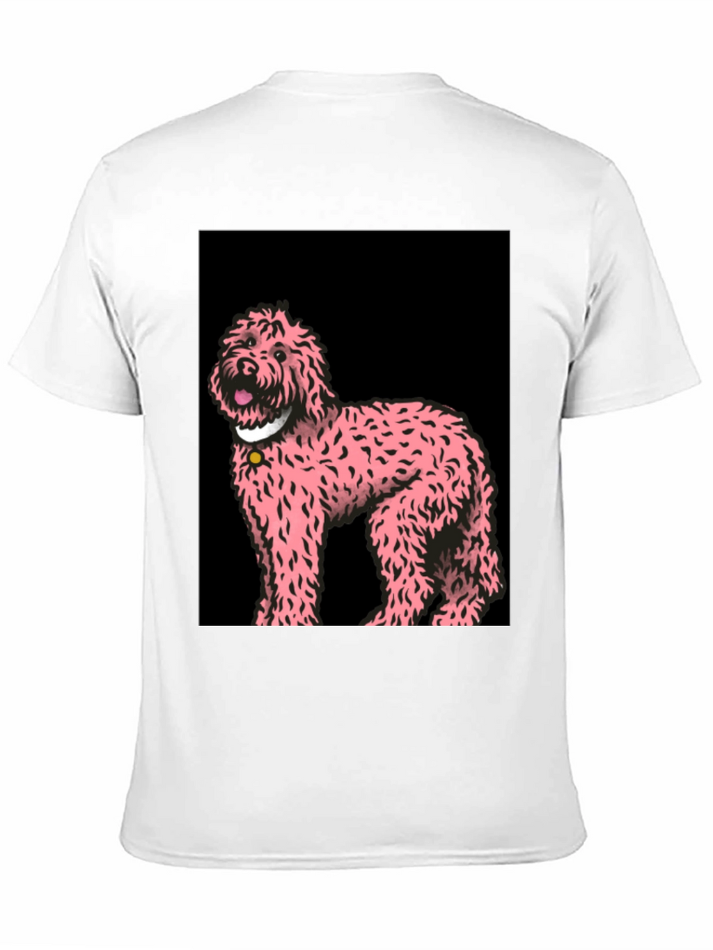 Pink Doodle Dog Graphic Tee