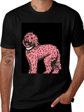Pink Doodle Dog Graphic Tee