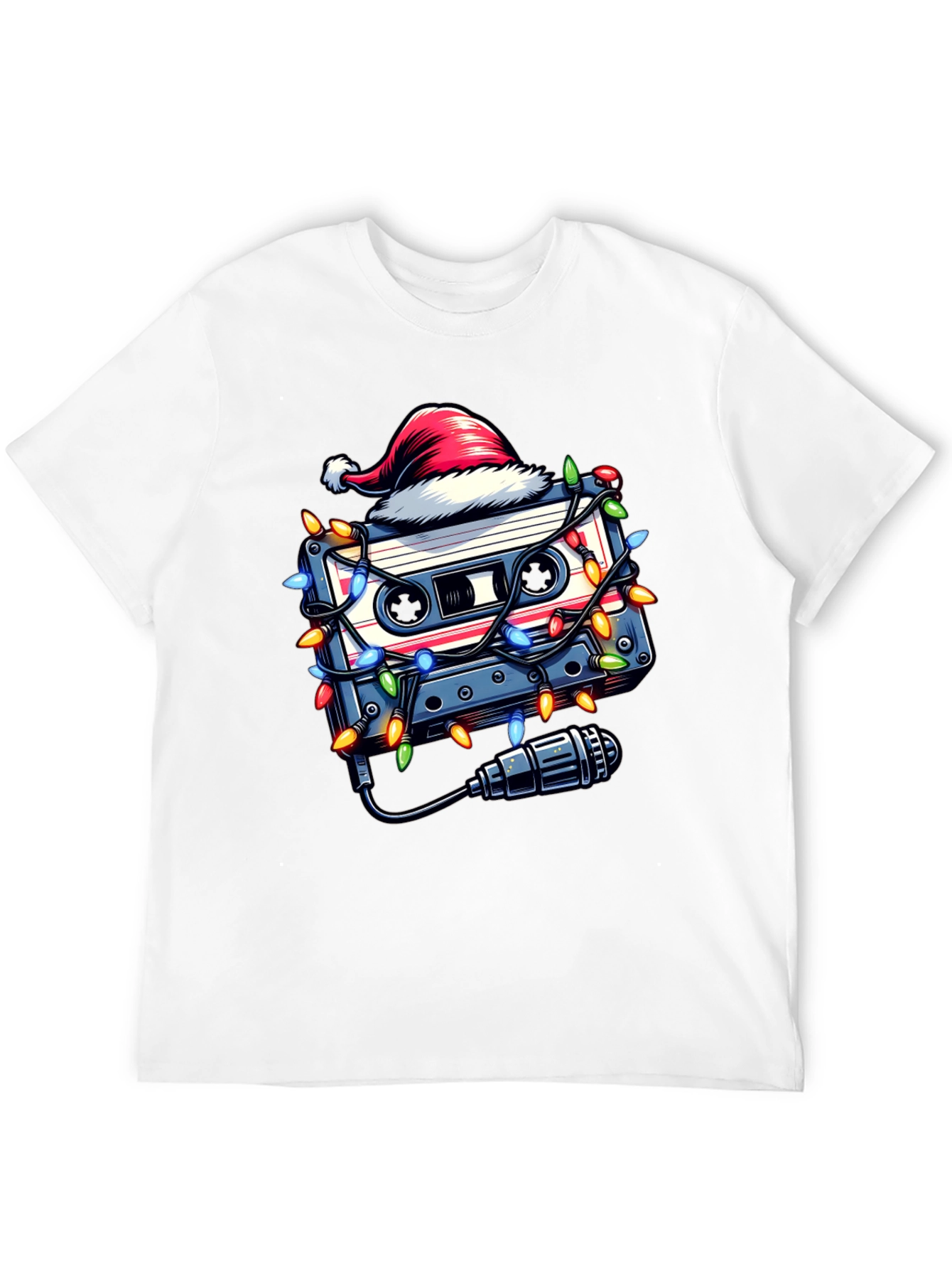 Retro Christmas Cassette Tape T-Shirt