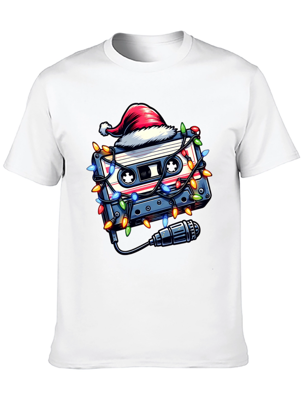 Retro Christmas Cassette Tape T-Shirt